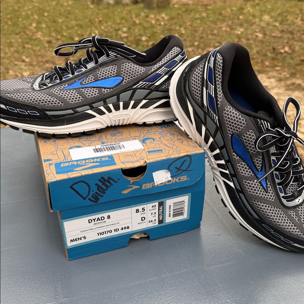 Brooks Dyad 8 Men's Shoes in Gray and Blue